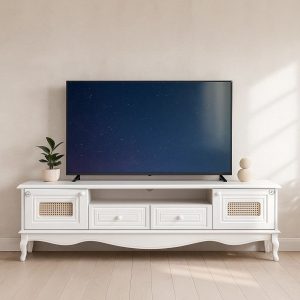 میز تلویزیون آرچین چوب مدل حصیری 180 سانت